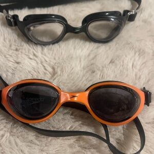 Speedo Swim Goggles - Orange and Black